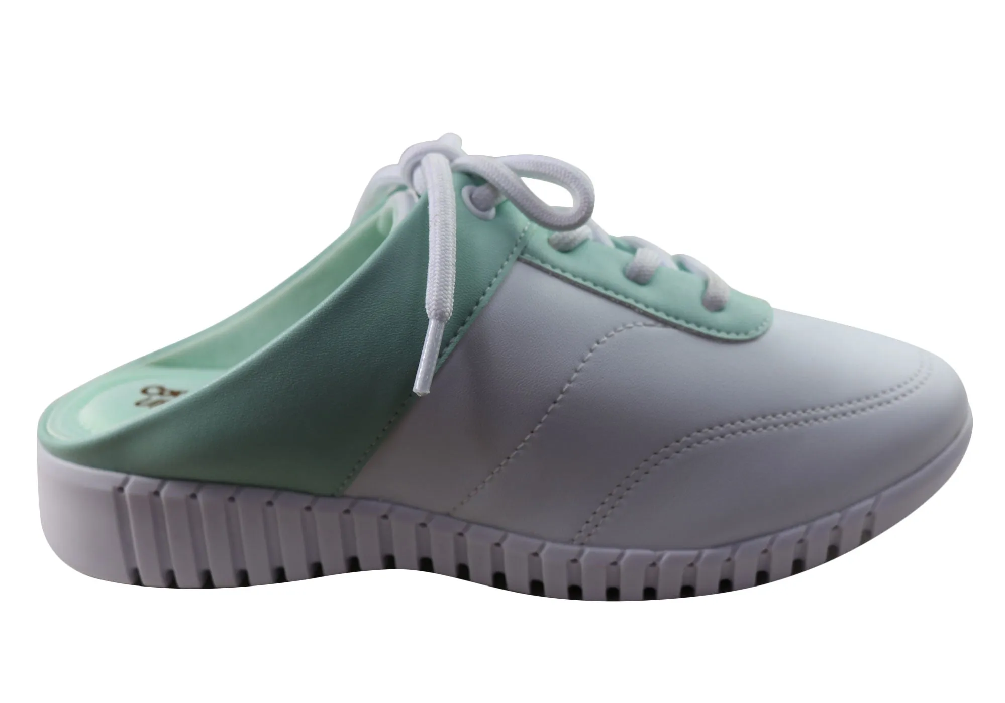 Zip Up Closure Comfortflex Whirl Womens Comfortable Closed Toe Open Back Mules