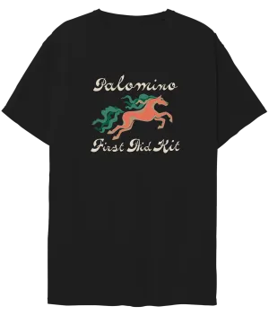 Easy to Style Horse Illustration Black T-Shirt