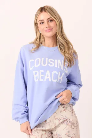 Classic Jeans Cousins Beach Periwinkle Graphic Sweatshirt