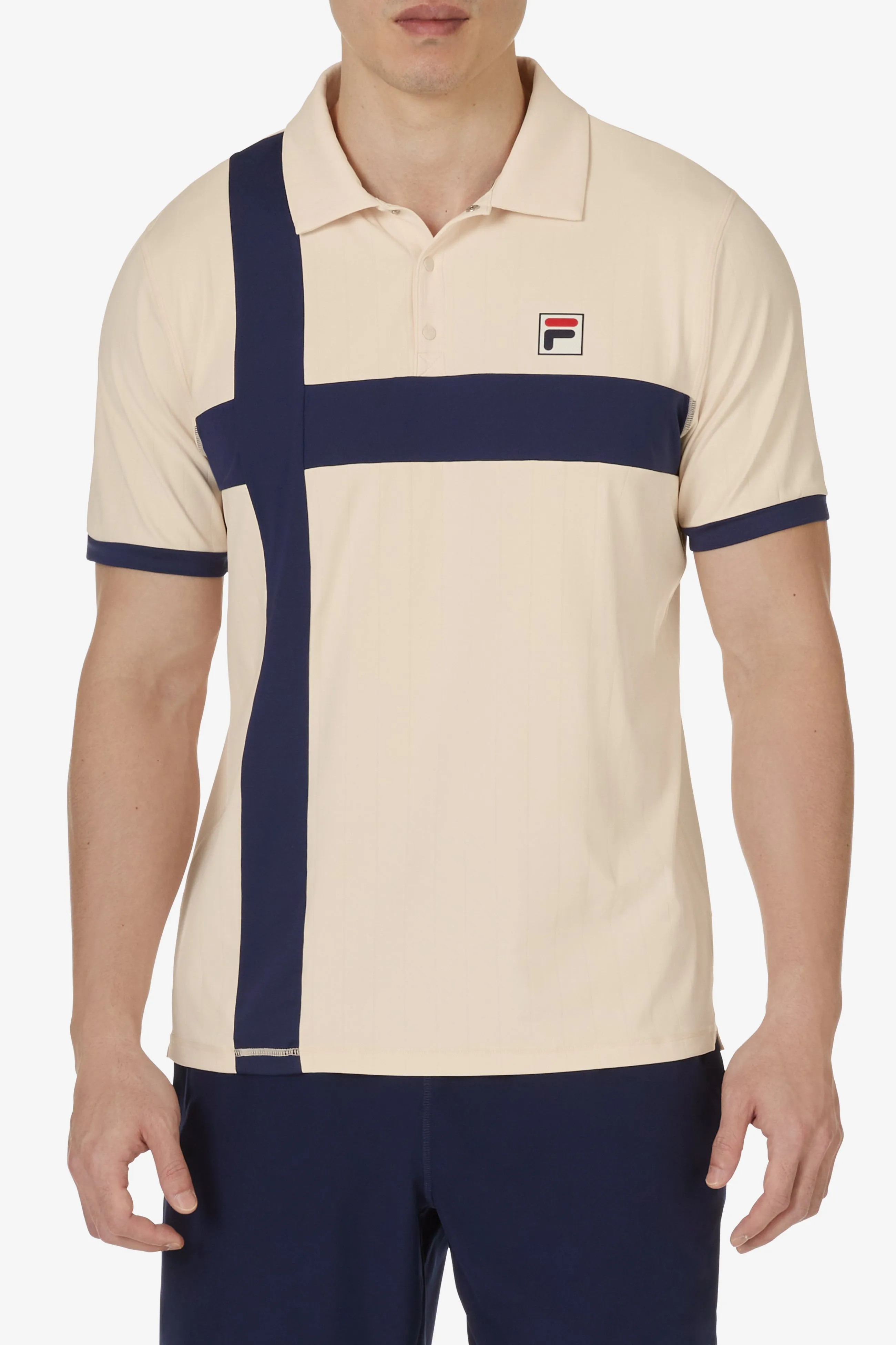 Layered Look Light Trend Pro Tennis Heritage Pin Stripe Polo