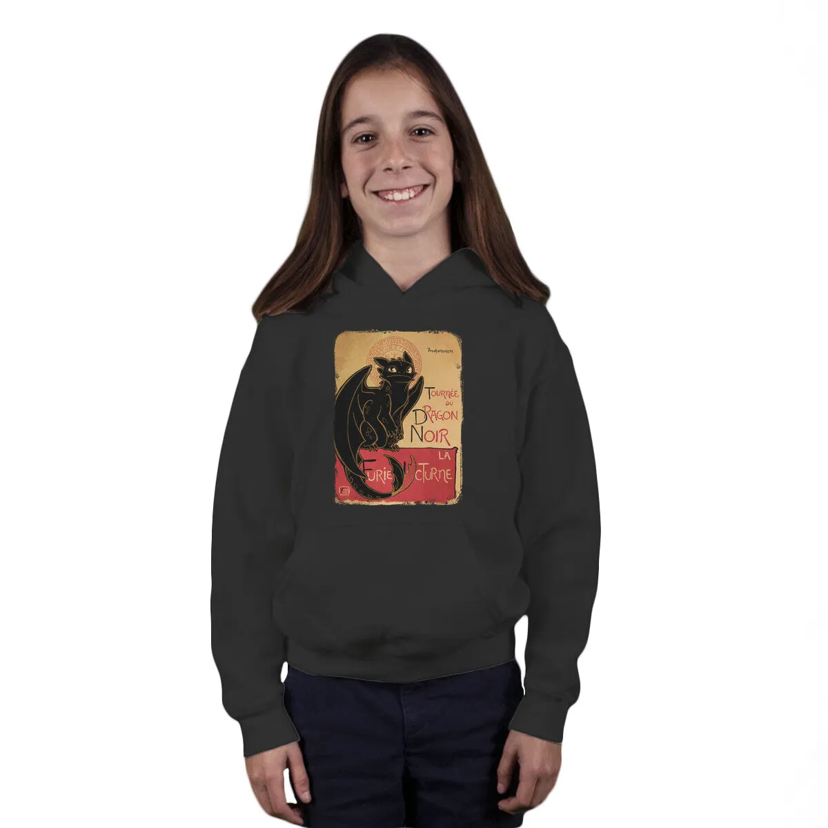 Le Dragon Noir Casual Hoodie Style material trend