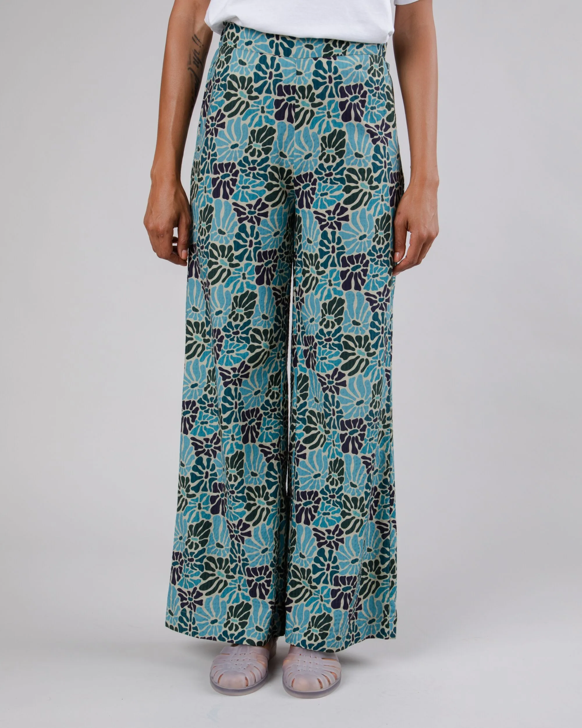 NonChafingEdges Spring Wide Leg Pants Blue