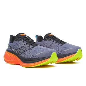 Adjustable lacing All Day Comfort Technology Saucony Mens Trainer Hurricane 25 Shadow/Vizi