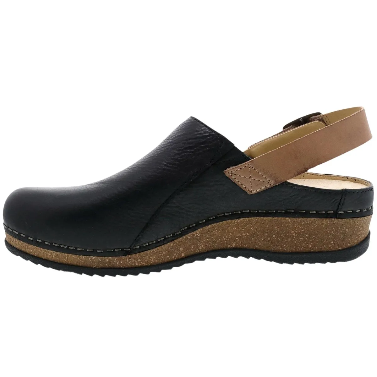 Quick Hop Dansko Women's Merrin Black Waxy Milled Mule
