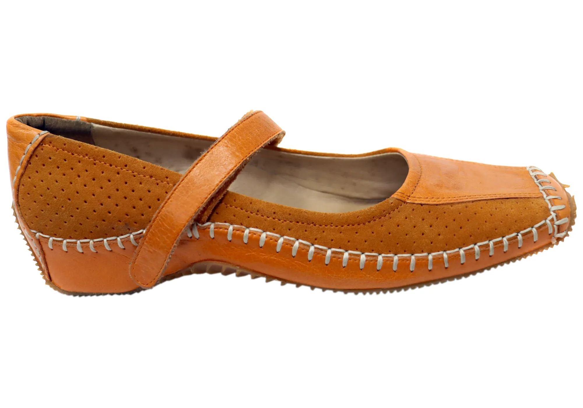 Streetwear Style Donna Velenta Libby Womens Comfortable Leather Shoes