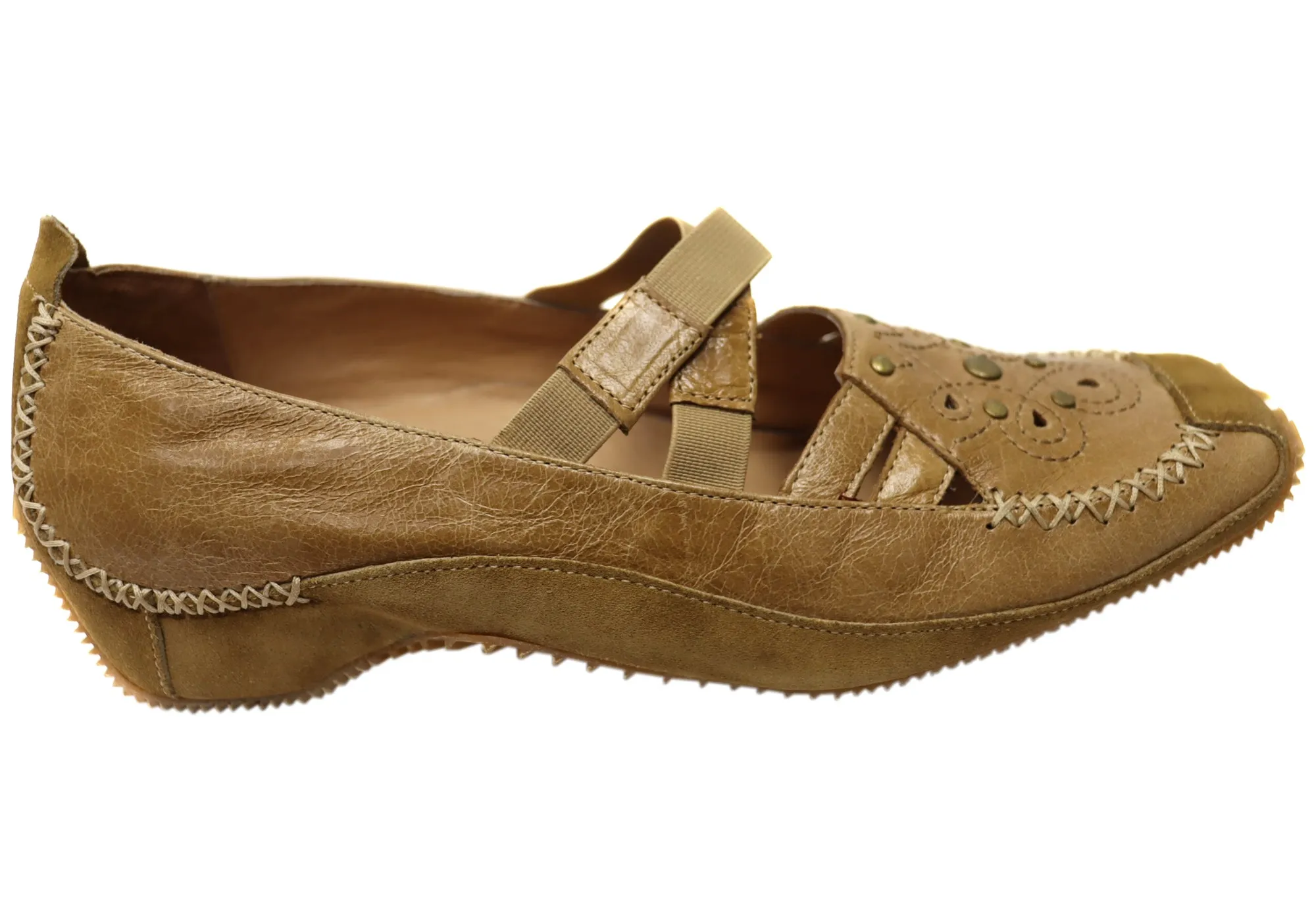 Donna Velenta Lucy Womens Comfortable Leather Shoes Outdoor Walking Galaxy Step