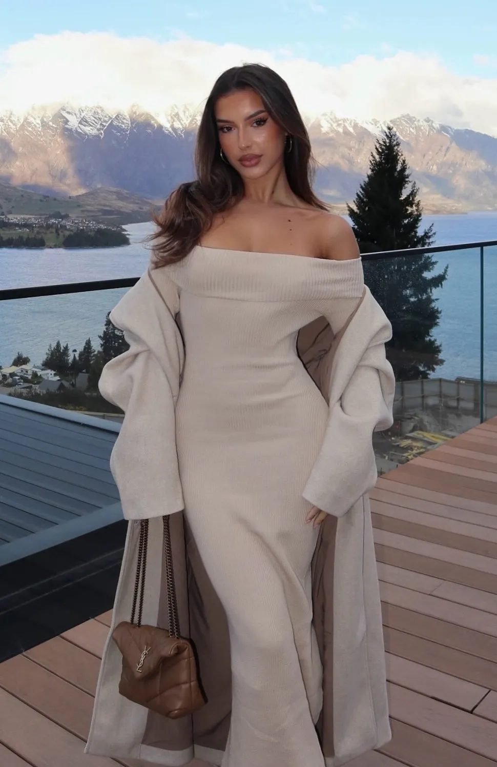 Don't Call Me Anymore Long Sleeve Maxi Dress Oat Bold Mood Chic Direction