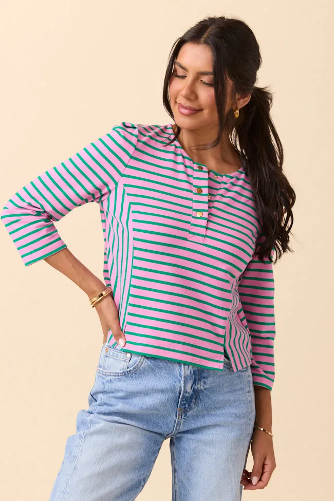 LowMaintenanceFabric Classic Glow Kendall Striped Popover