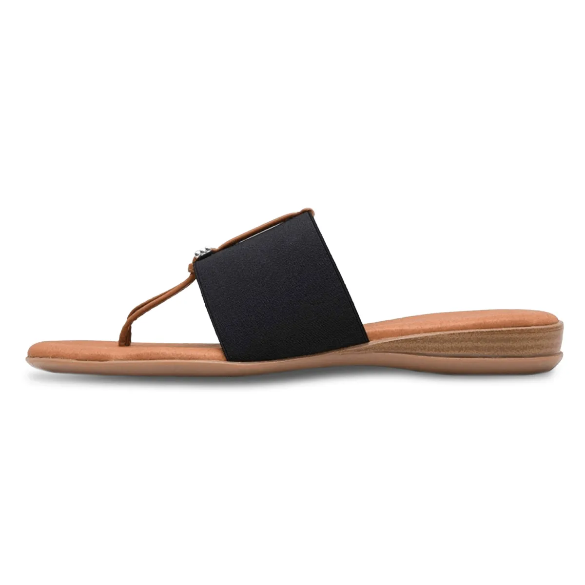 Andre Assous Nice Featherweights ? Slide Sandals (Black) Brand Pop