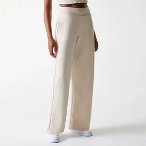 LA Dodgers Womens MLB Tonal Light Beige Straight Leg Joggers HeatRegulatingLining Double Stitched