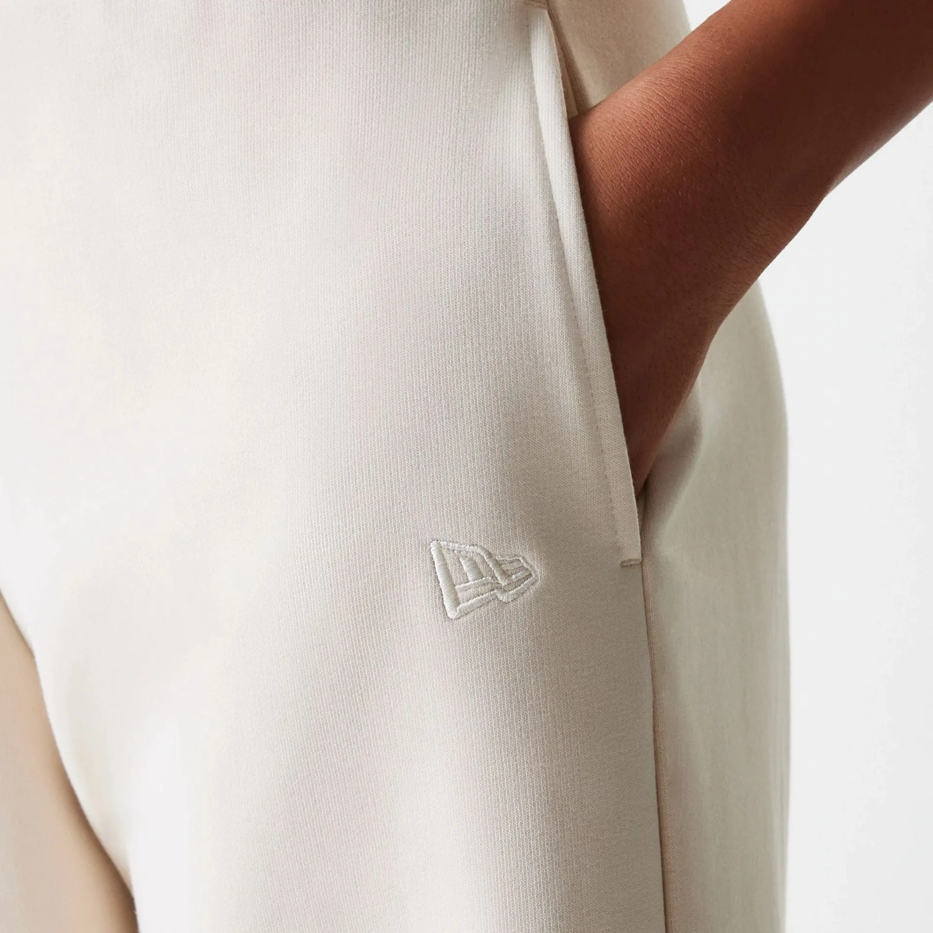 LA Dodgers Womens MLB Tonal Light Beige Straight Leg Joggers Sport Flex