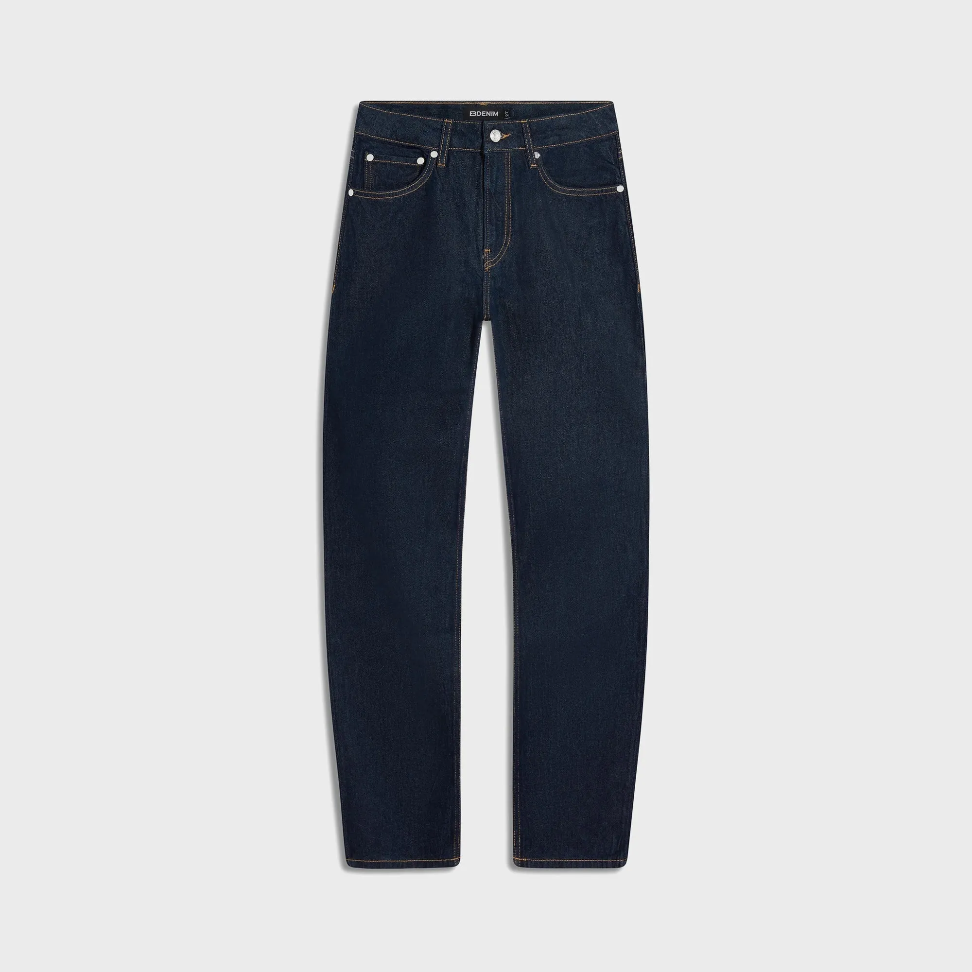 clean design Beach Day Sustainable EB Denim Alida Loose Bowed Jean - Havana Night