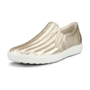 Quick Life Everywhere Fit Ecco Soft 7 Slip on Pure White Gold 470113