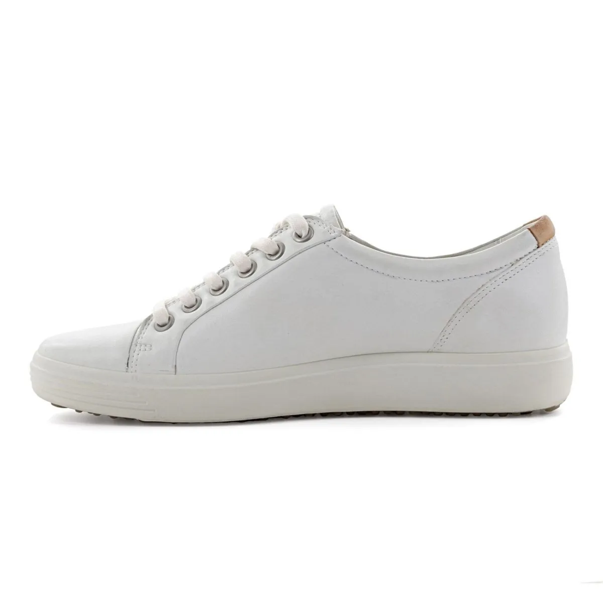 ECCO Women's 430003 Soft 7 Sneakers White Tidy Fit