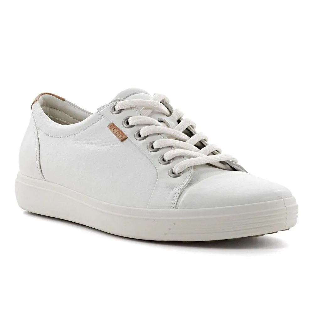 ECCO Women's 430003 Soft 7 Sneakers White Retro Tone Style Tour