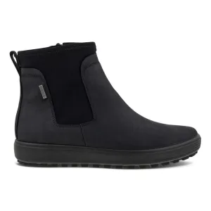 City Friendly Platform Sole Ecco Women's Soft 7 Tred Chelsea Black Nubuck Gore-Tex Waterproof