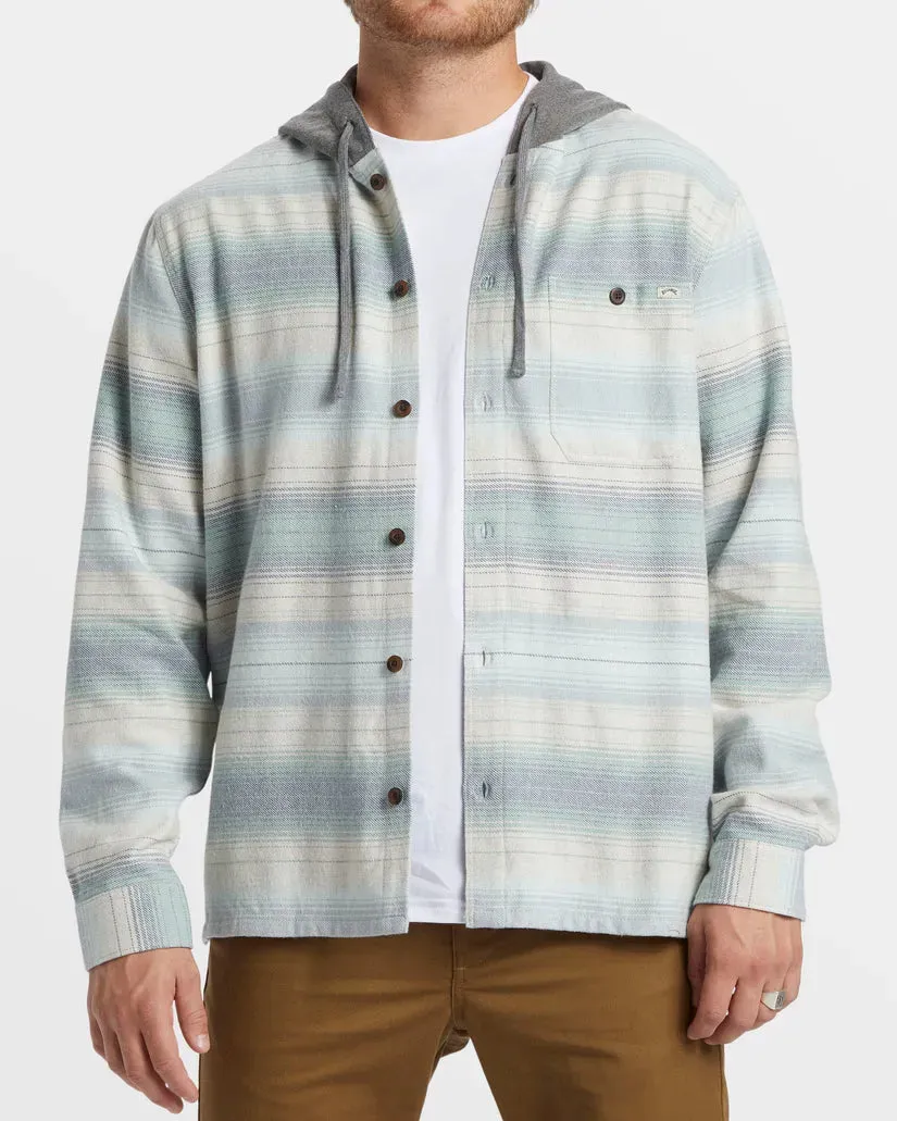 Ultra Soft Finish Running Speed Billabong Mens Shirt Baja Hooded Long Sleeve Flannel