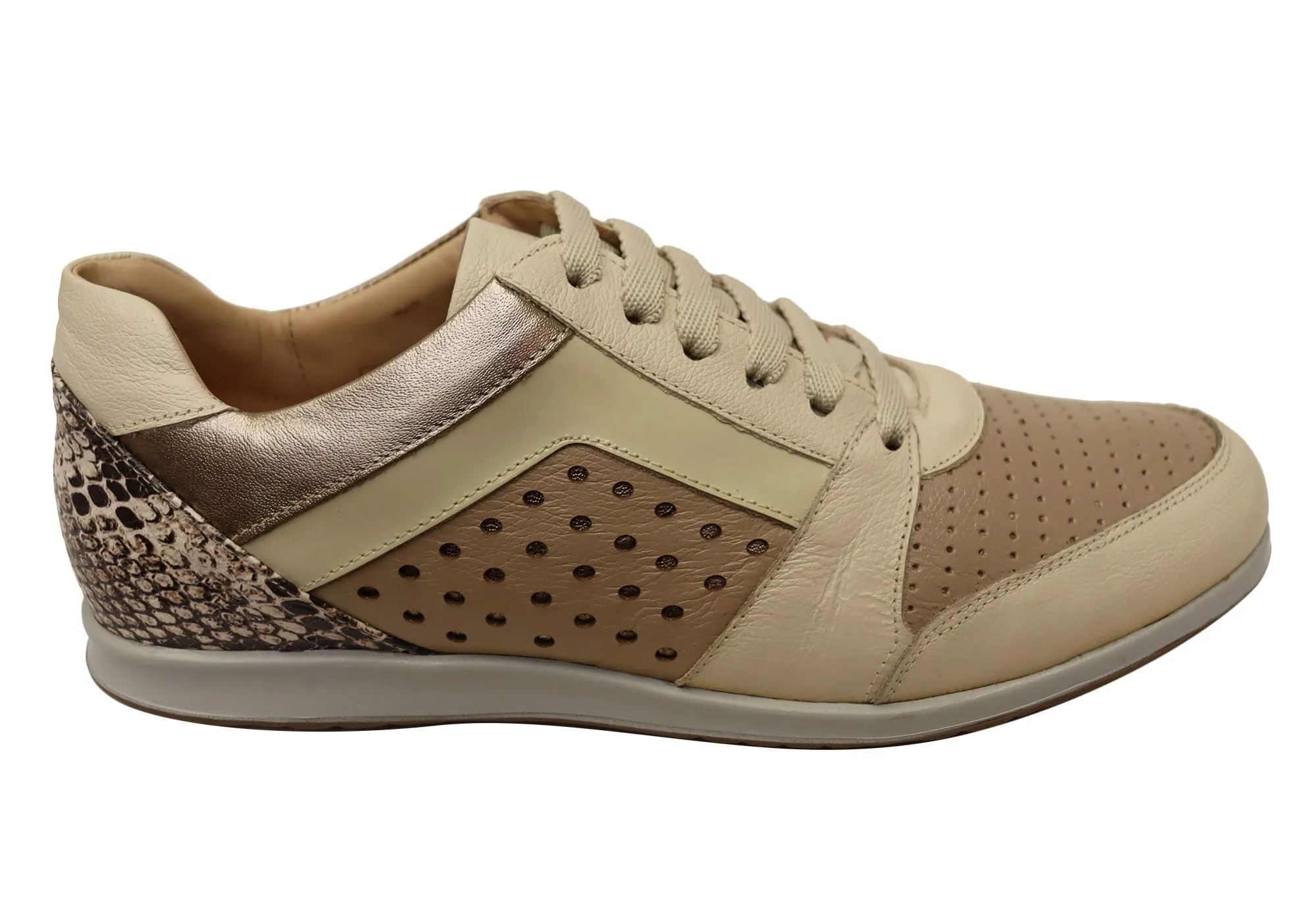 Opananken Brianna Womens Comfortable Brazilian Leather Shoes Energy Returning Sole