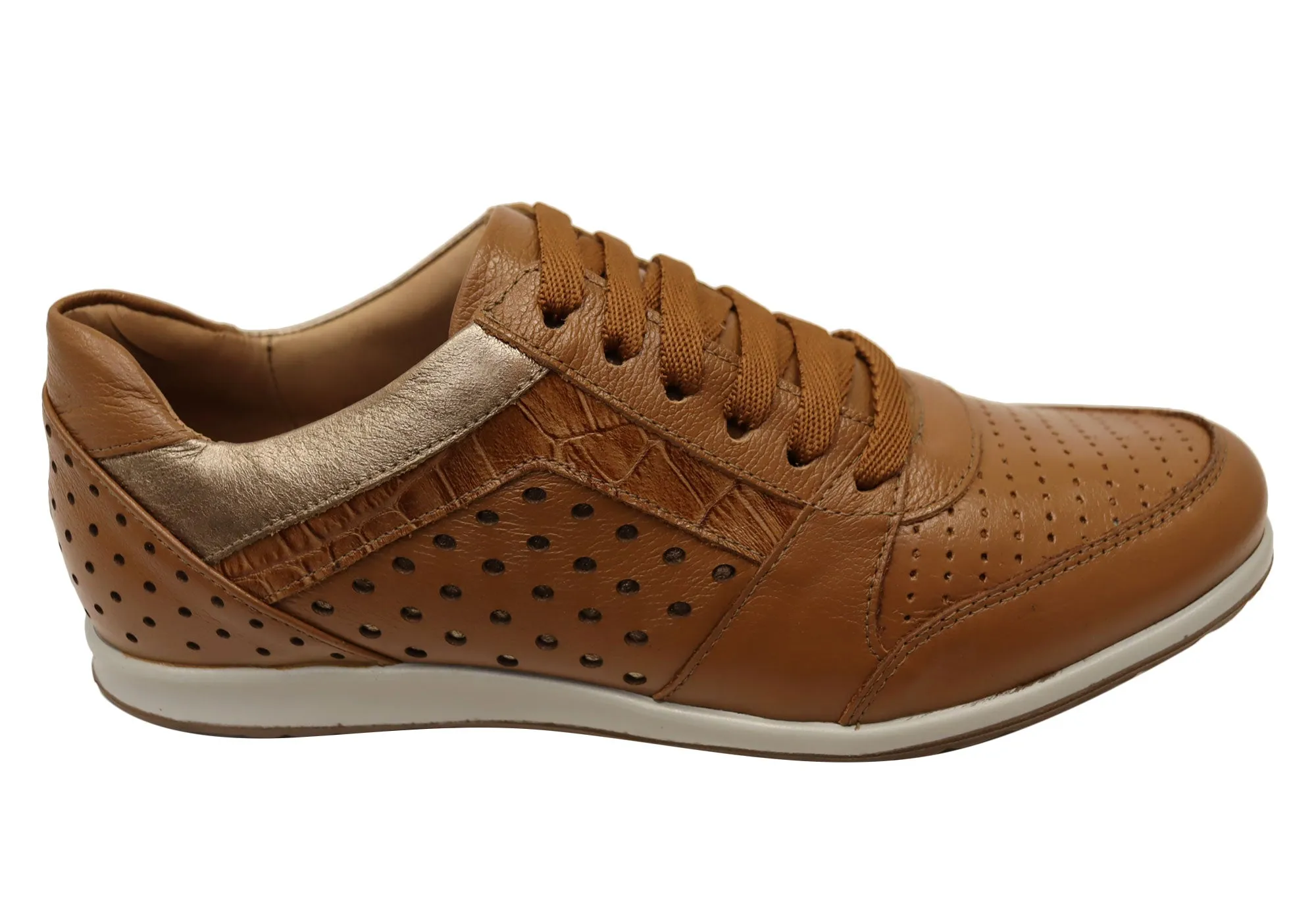 Opananken Brianna Womens Comfortable Brazilian Leather Shoes Energy Returning Technology