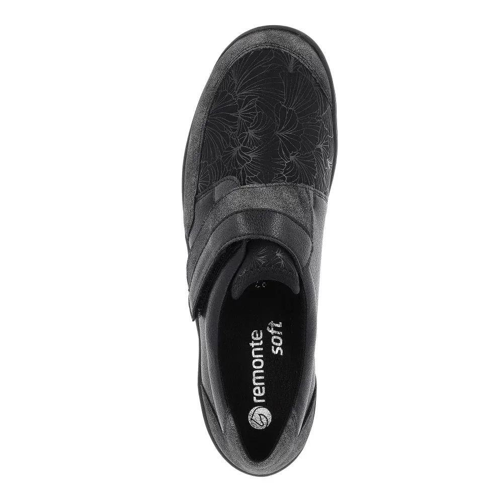 City Run Black Edge Remonte R7600-05 Classic Velcro closure wide