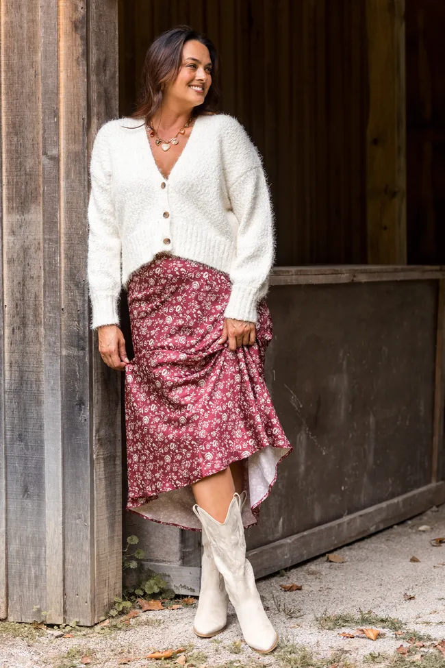 UVProtection Coating Flexible Hemline Jannie Ivory Puff Sleeve Cropped Cardigan