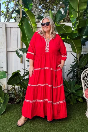 Savannah Tiered Dress in Old Lace Simple yet chic gown