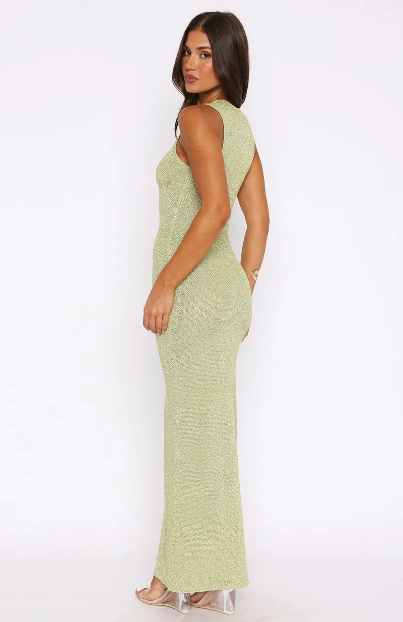 At Dusk Knit Maxi Dress Apple Simple Spirit Snag-Resistant