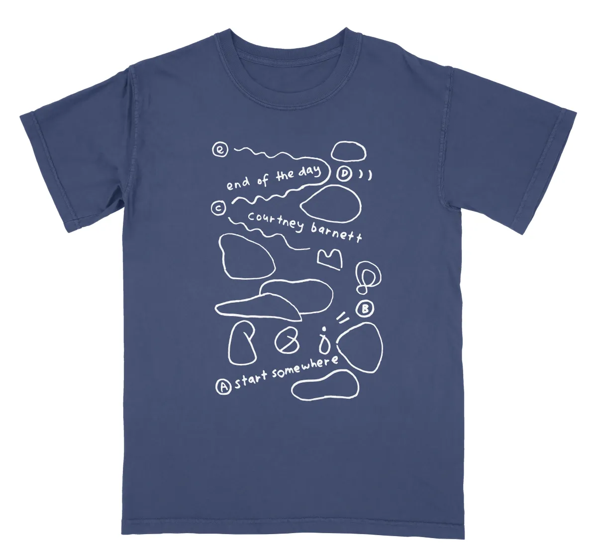 End Of The Day Navy T-Shirt Effortless Comfort Wear Stylish Comfort