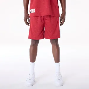 Miami Heat NBA Graphic Dark Red Mesh Shorts Low Profile Waistband hat