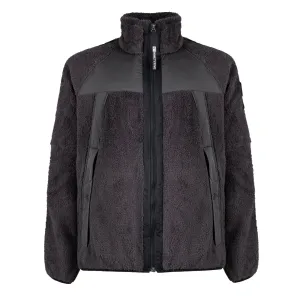Winter City Garment Washed Texture ST95 Zip Fleece Washed Black