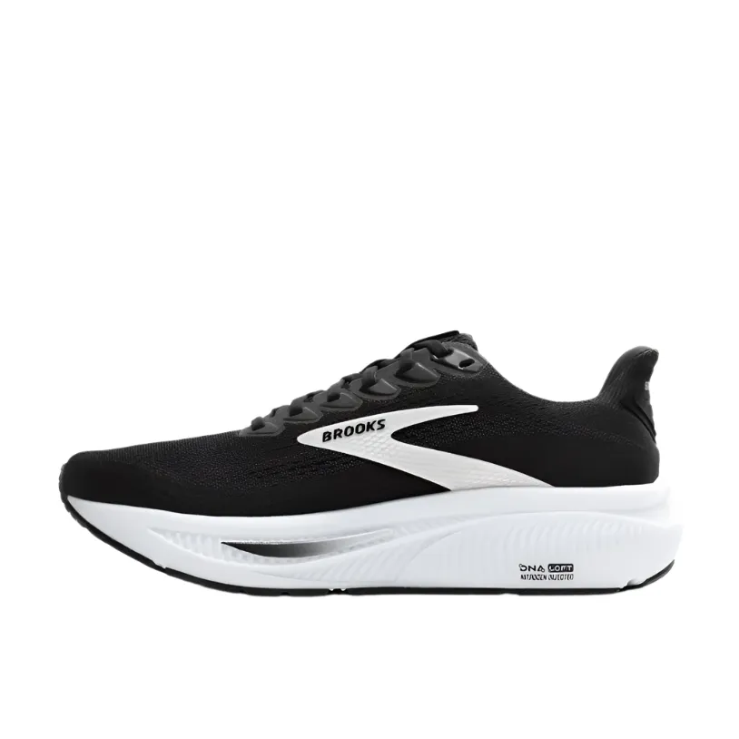 Brooks Mens Trainer Ghost 17 Black/Grey/White PU material