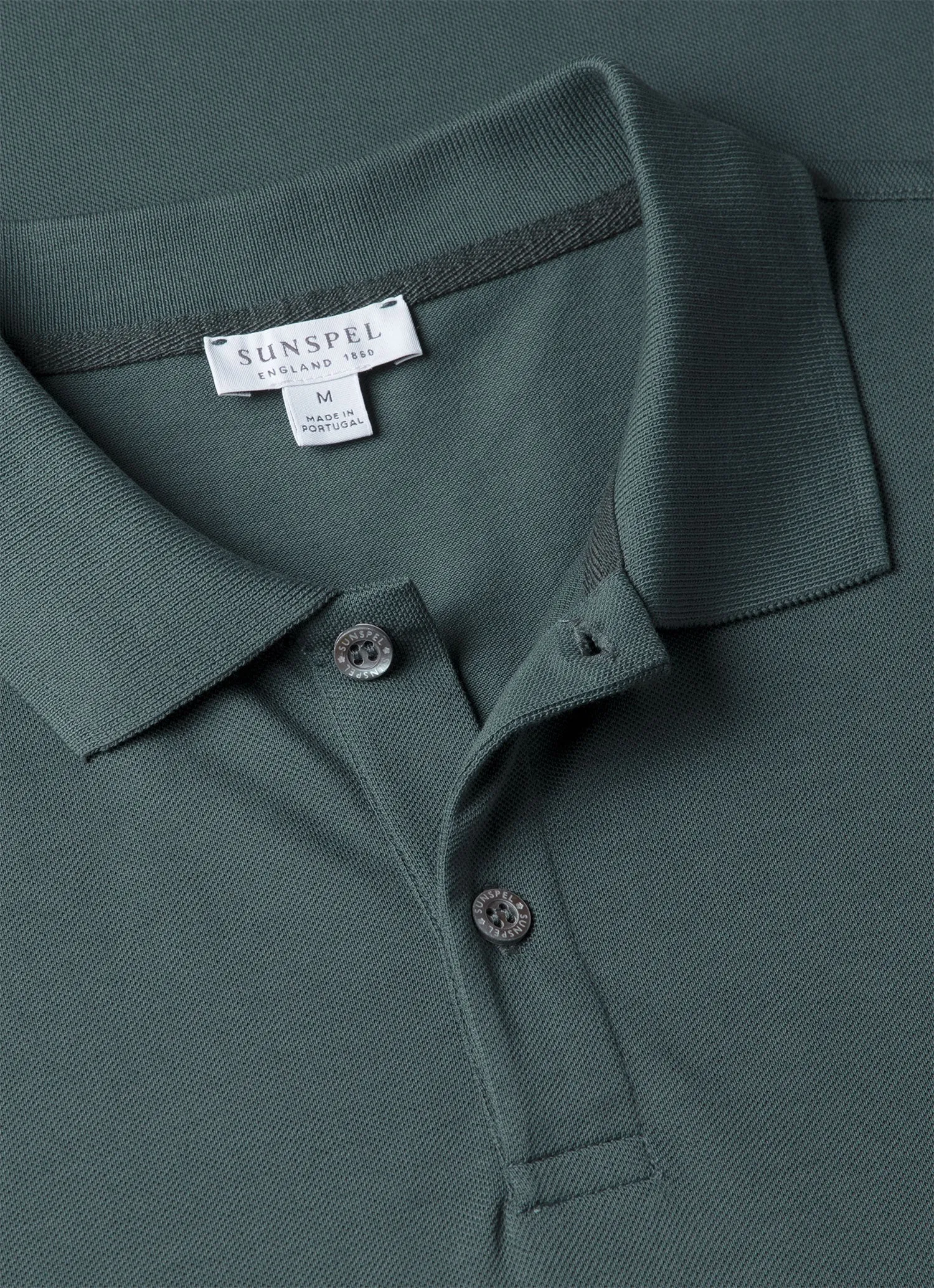 Men's Piqu?? Polo Shirt in Dark Petrol Oversized Cut