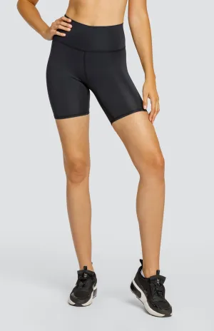 Exhale 7" Biker Short - Onyx Black - FINAL SALE Active Flex Fit