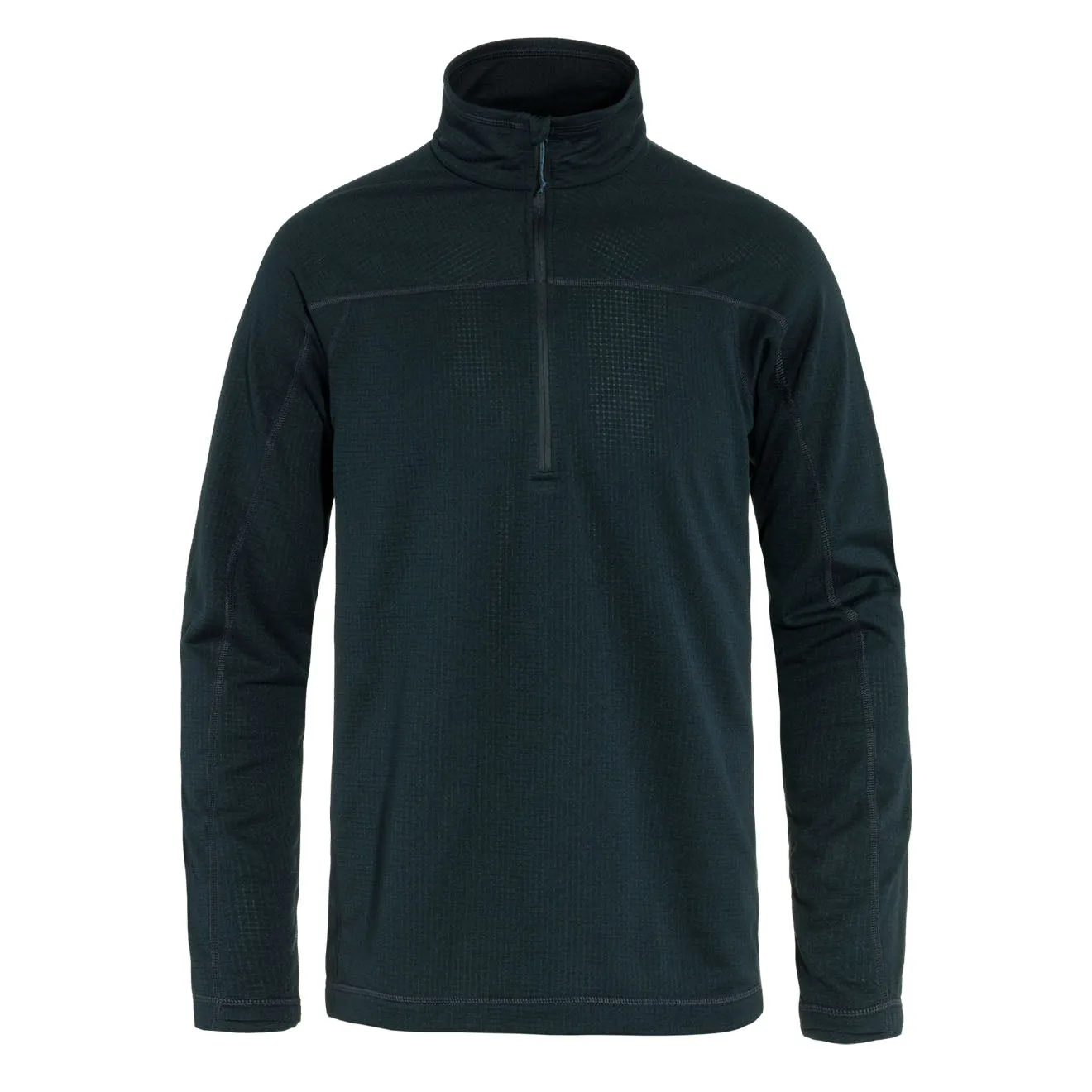 Fjallraven Abisko Lite Fleece Half Zip Dark Navy Trail Walk