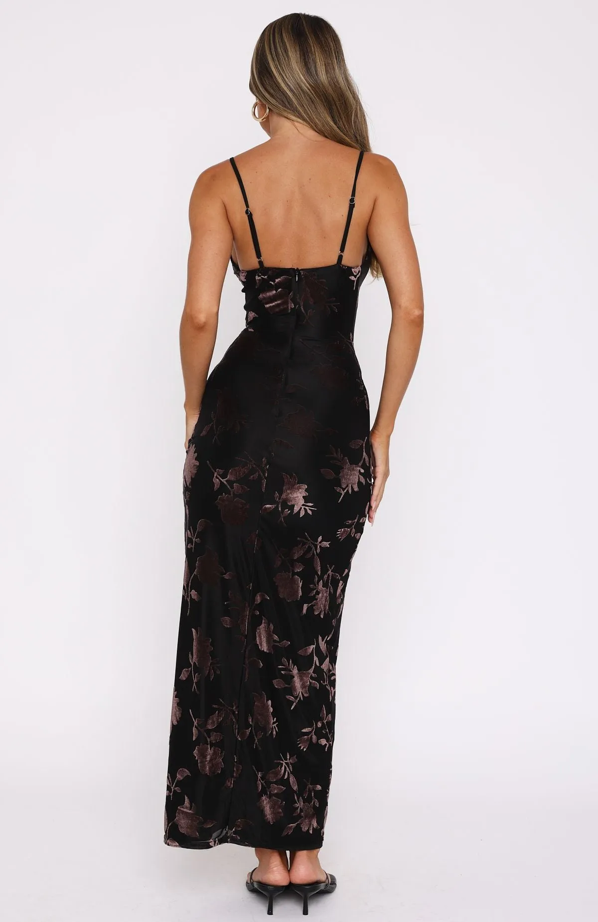 Fitted Design Crush On You Maxi Dress Midnight Floral