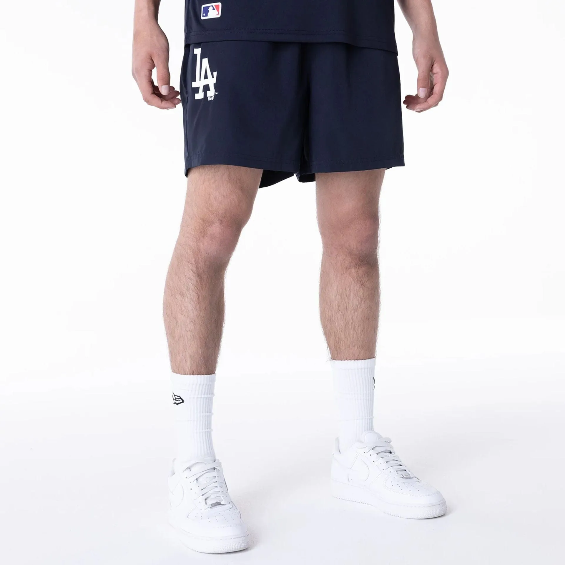 LA Dodgers League Essential Navy Shorts Sporty Style Vacation Outfit