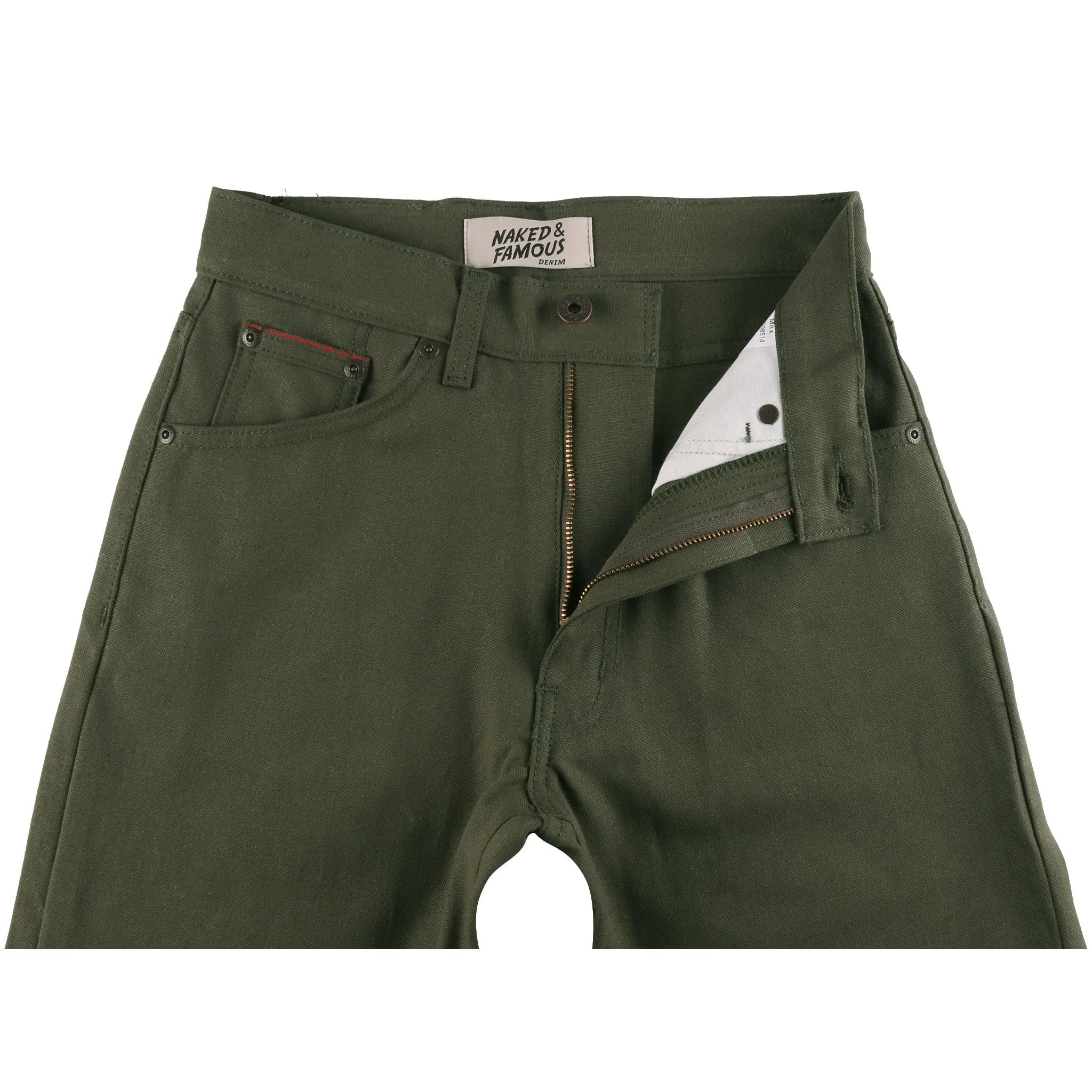 Women's - Max - Army Green Duck Selvedge Practical Comfort Core Look