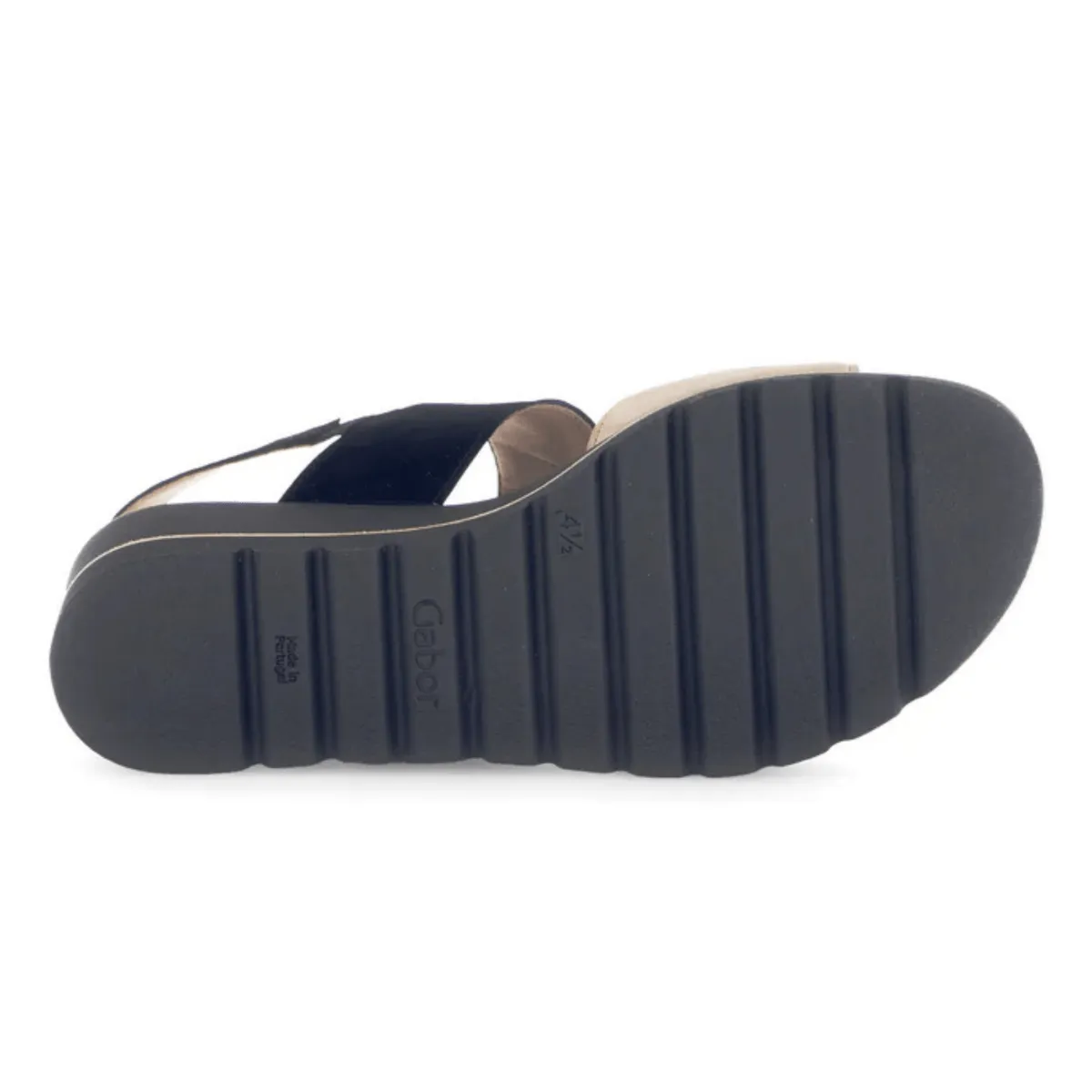 Wear Anytime Gabor Women's 64.645.14 Beige/Black Suede