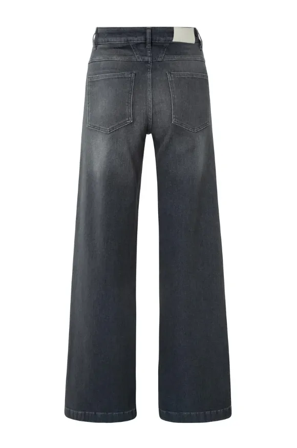 YAYA Womens Jeans 01-311119-509 HW L32 Grey Denim Slim Design Breathable Feel