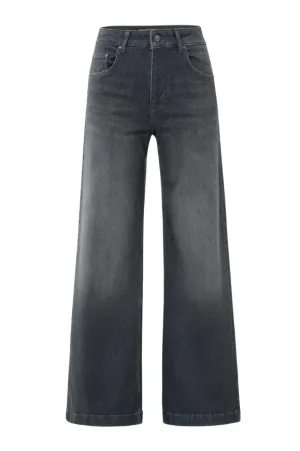 YAYA Womens Jeans 01-311119-509 HW L32 Grey Denim Flexible Style Work Friendly