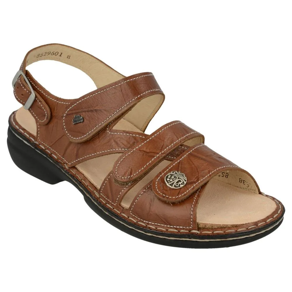Finn Comfort Women's Gomera Cognac Leather On Move