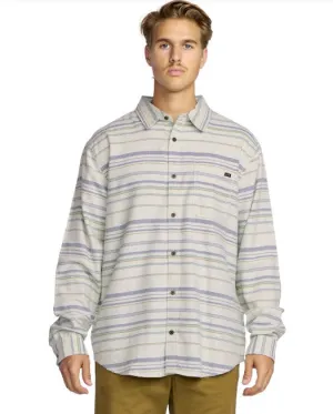 Billabong Mens Shirt Coastline Flannel Bold and Comfortable Taped Neckline