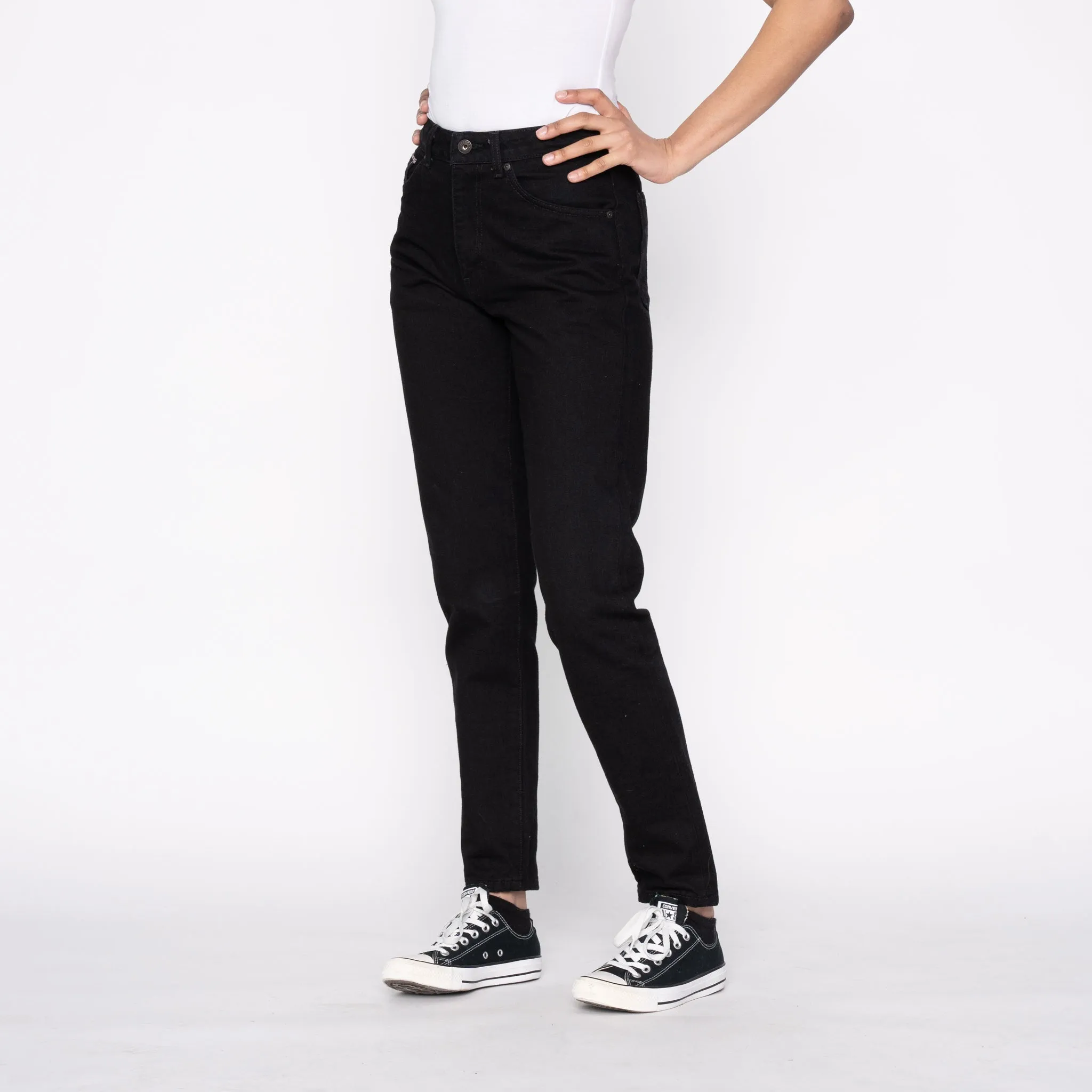 Versatile Look Creative Look Work Ready Lightweight Women's - Max - Solid Black Selvedge