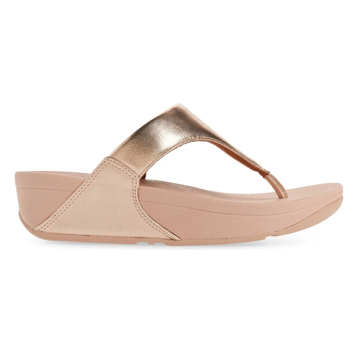 Long distance Anti Slip Sole FitFlop Women's Lulu 2 Rose Gold Leather