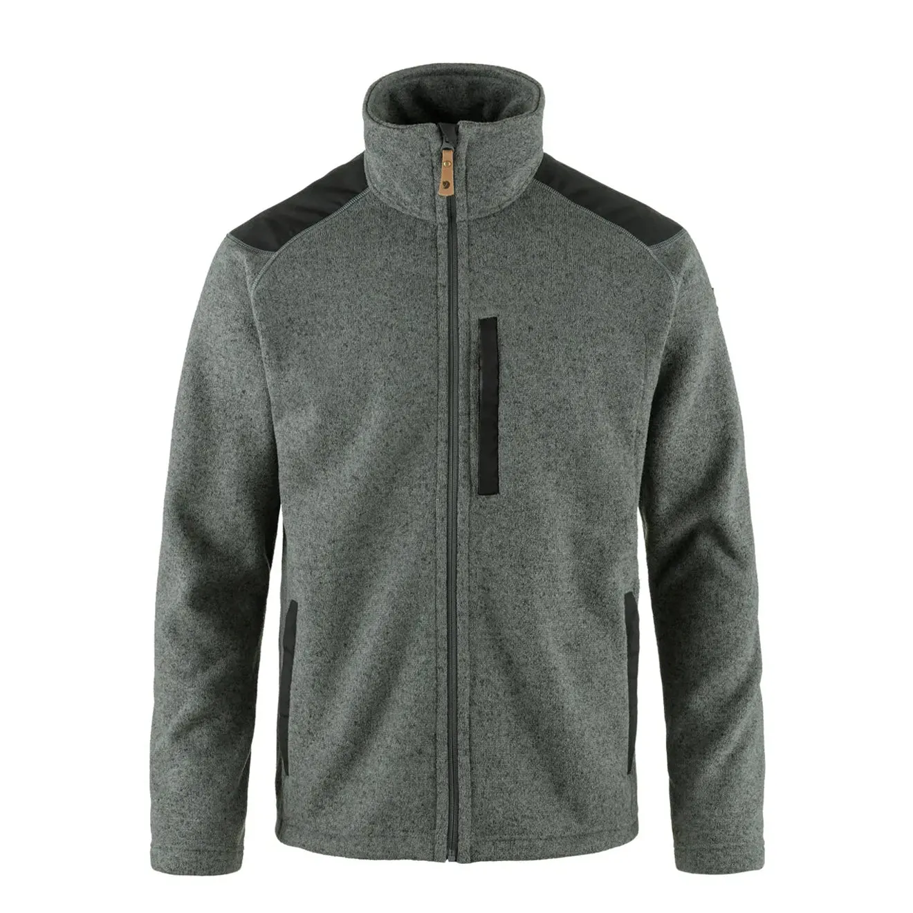 Fjallraven Buck Fleece Grey Melange Soft Texture
