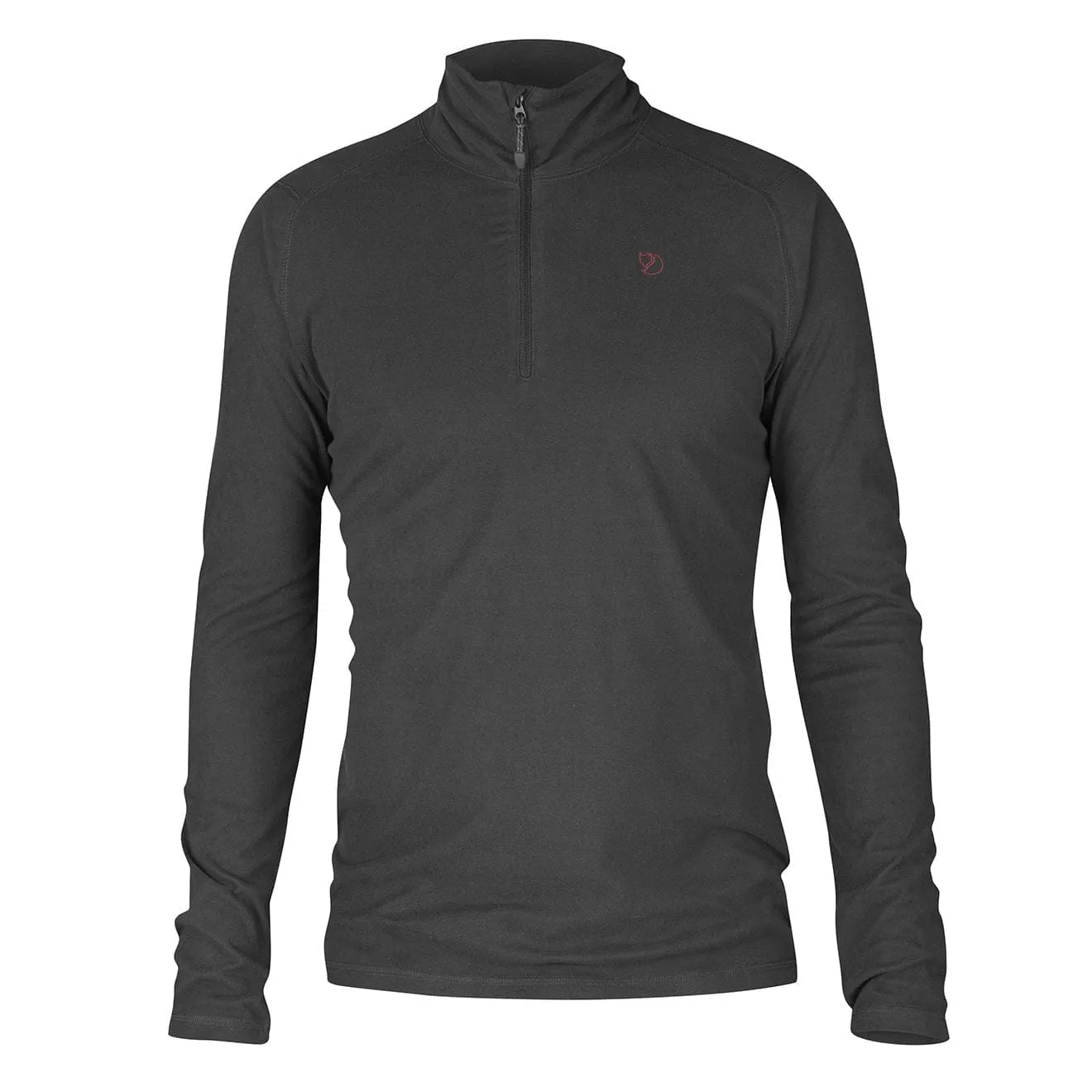 Fjallraven Pine Half Zip Fleece Dark Grey Two Tone Trim