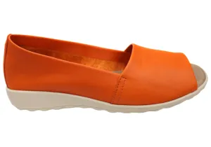 Flex & Go Keegan Womens Comfort Leather Sandals Shoes Made In Portugal Canyon Path