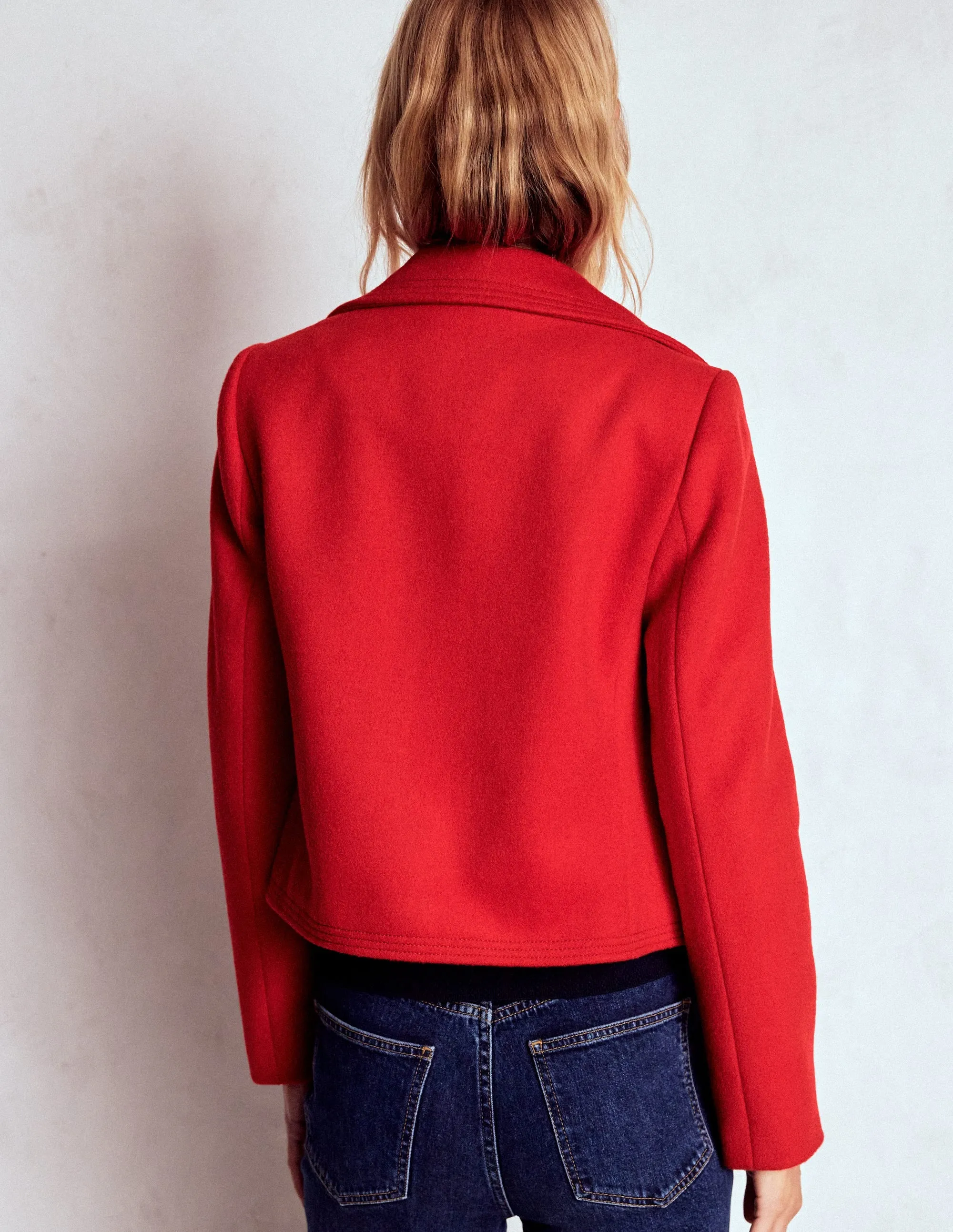 Topstitch Jacket-Poppy Red AntiStatic Inner Layer