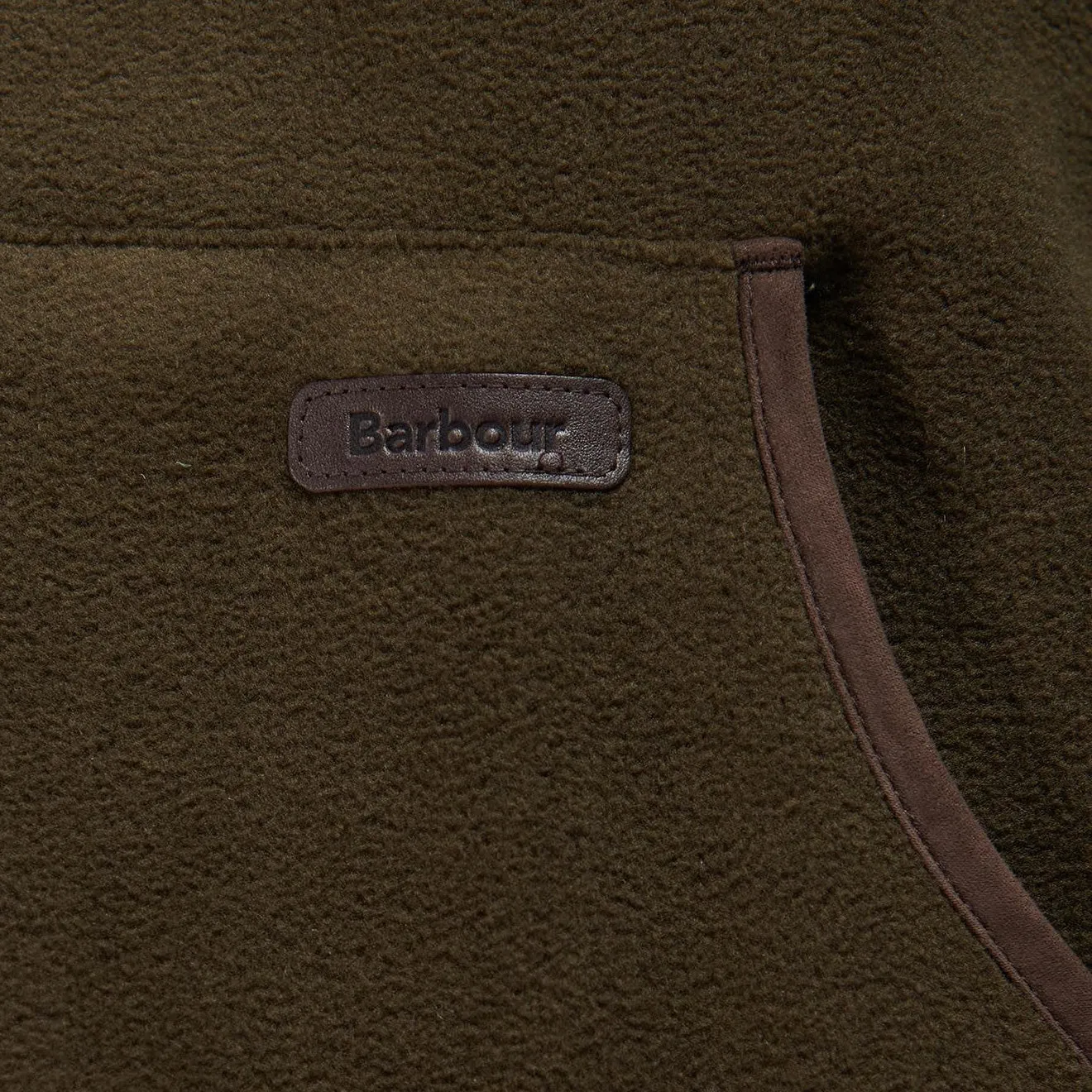 Barbour Oakmoor Fleece Jacket Olive Lined Comfort