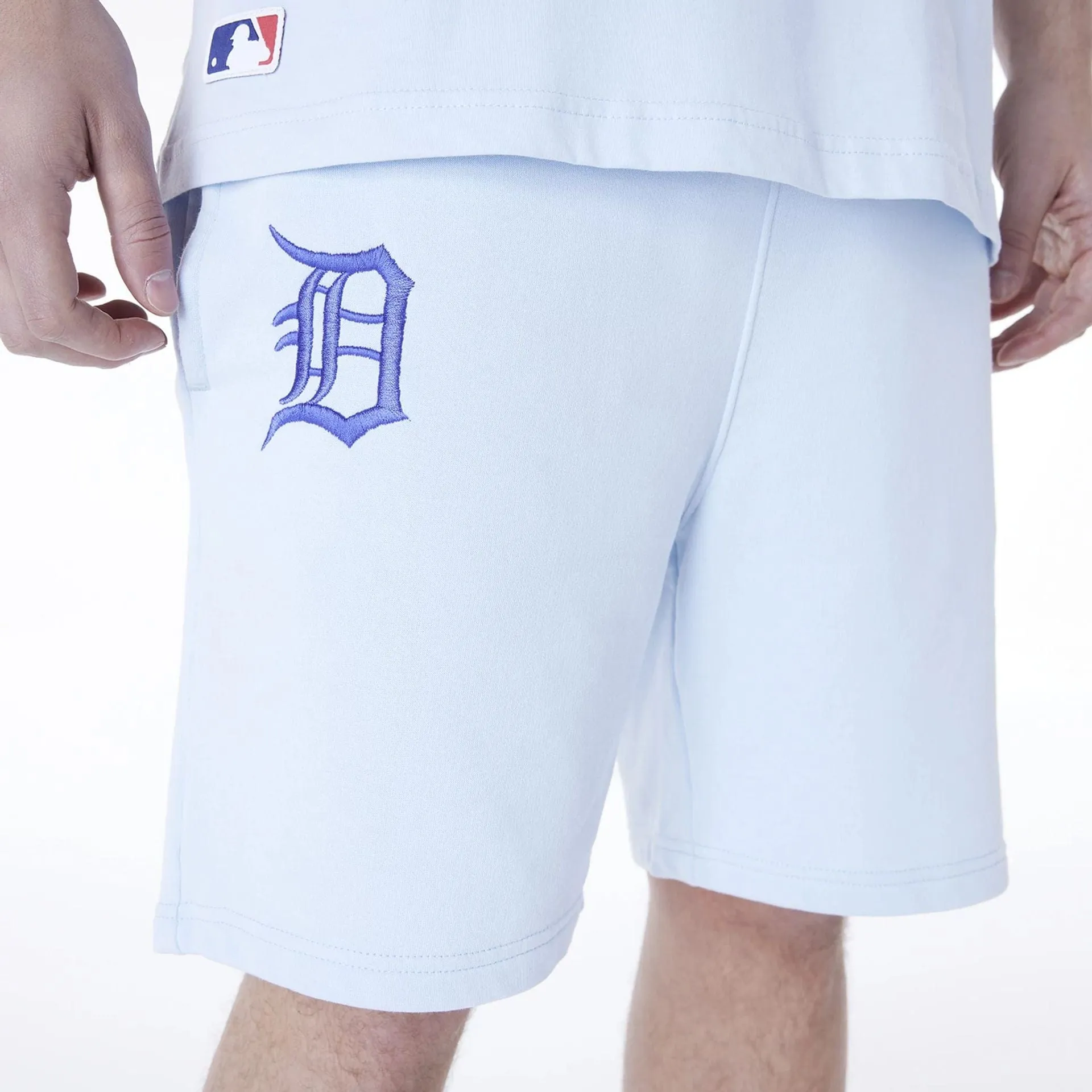Detroit Tigers MLB League Essential Pastel Blue Shorts Breezy Design Breathable fabric construction